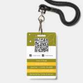 Evenementencoördinator Badge (Achterkant met lanyard)