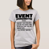 Evenementencoördinator zelfstandig naamwoord Huwel T-shirt (Voorkant)