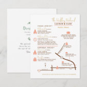 Evenementenkaart Enclosure Card Custom Design voor Informatiekaartje (Voorkant / Achterkant)