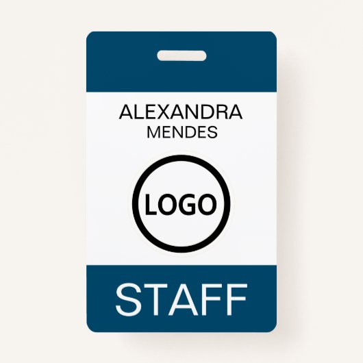 Evenementenpersoneel Moderne Naam Badge Aangepaste (Voorkant)