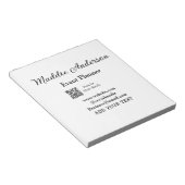 Evenementenplanner naam toevoegen Q R-code details Notitieblok (Schuin)