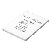 Evenementenplanner naam toevoegen Q R-code details Notitieblok (Gedraaid)