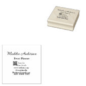 Evenementenplanner naam toevoegen Q R code details Rubberstempel (Gestempeld)