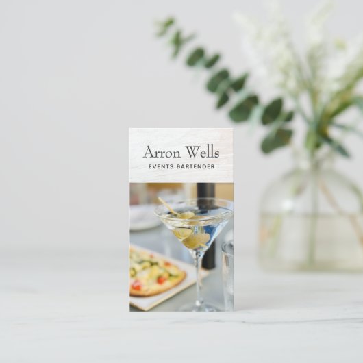 Événements Bartender Carte de visite (Debout devant)