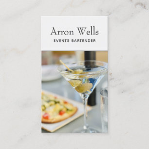 Événements Bartender Carte de visite