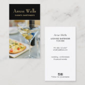 Événements Bartender Carte de visite (Devant / Derrière)