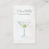 Événements Bartender Carte de visite (Devant)