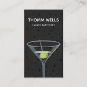 Événements Bartender Carte de visite festif (Devant)