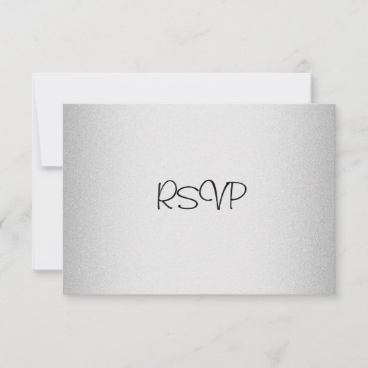 Événements de carte de réponse RSVP Elegant Light  (Devant)
