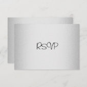 Événements de carte de réponse RSVP Elegant Light  (Devant / Derrière)