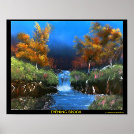Evening Brook Poster