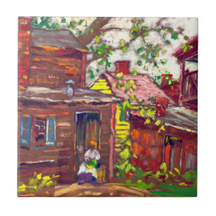 Evening Chore 1910 Tegeltje