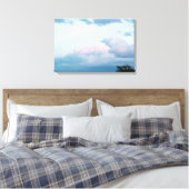 Evening Clouds Canvas Afdruk (Insitu (Slaapkamer))