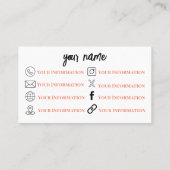 Evening Derset Visitekaartje (Achterkant)