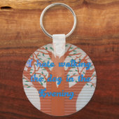 Evening Dog Walk Dread beroemd gemaakt door I Hate Sleutelhanger (Voorkant)