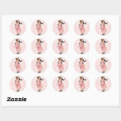 Evening Elegance Ronde Sticker (Vel)