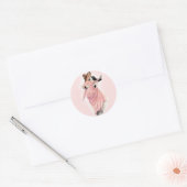 Evening Elegance Ronde Sticker (Envelop)