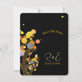 Evening Garden Trees Wedding Save The Date
