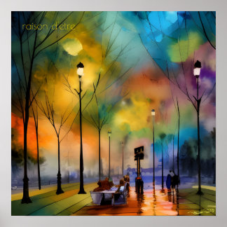 Evening in Marseille Poster