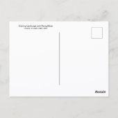 Evening Landscape Moon Vincent van Gogh Briefkaart (Achterkant)