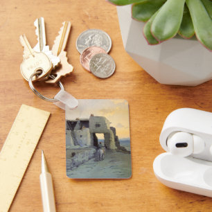 Evening Pueblo van Walpi door Marion Kavagh Wachte Sleutelhanger