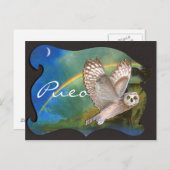 Evening Pueo Briefkaart (Voorkant / Achterkant)