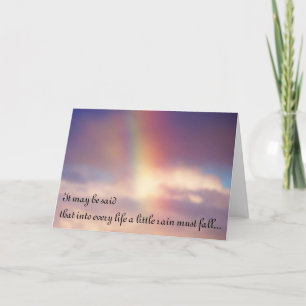 Evening Rainbow Sympathy Card Kaart