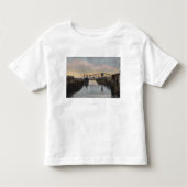 Evening Scene op de rivier de Wishkah Kinder Shirts (Voorkant)