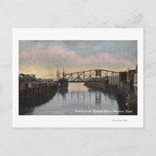 Evening Scene op de Wishkah Briefkaart