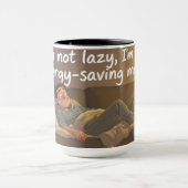 Evening Scroll – Cozy Relatable Mug (Centre)