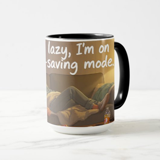Evening Scroll – Cozy Relatable Mug (Devant droit)