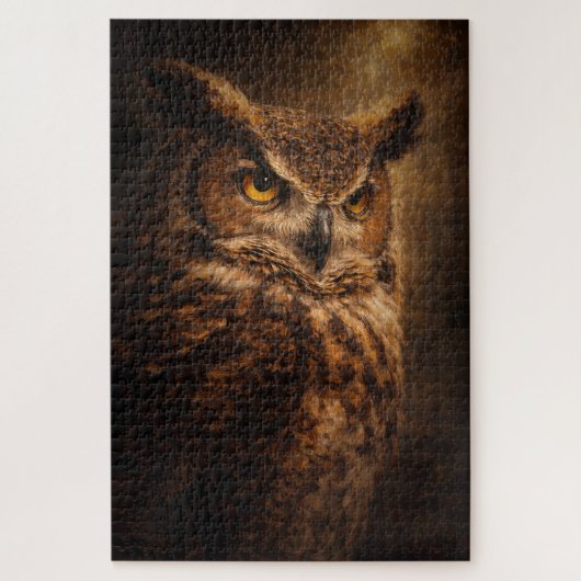 Evening Sentinel | Owl Art | Puzzle (Vertical)