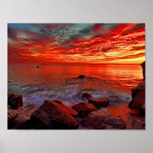 Evening Sky Beauty Poster