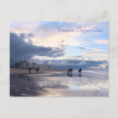 Evening Sky Wenduine Beach, België Briefkaart (Voorkant)