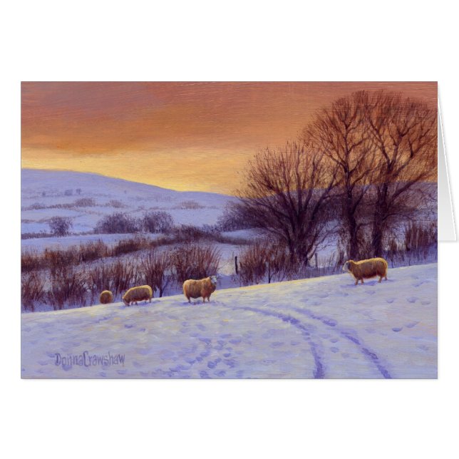 Evening Snow II door Donna Crawshaw (Voorkant Horizontaal)