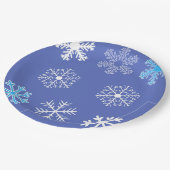 Evening Snowflakes Papieren Bordje (Gekanteld)