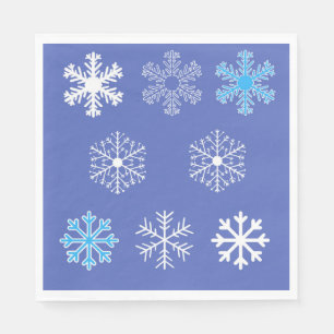 Evening Snowflakes Servetten