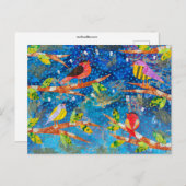 Evening Song Birds Briefkaart (Voorkant / Achterkant)