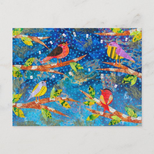 Evening Song Birds Briefkaart (Voorkant)