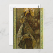 Evening Star door Alphonse Mucha Briefkaart (Voorkant / Achterkant)
