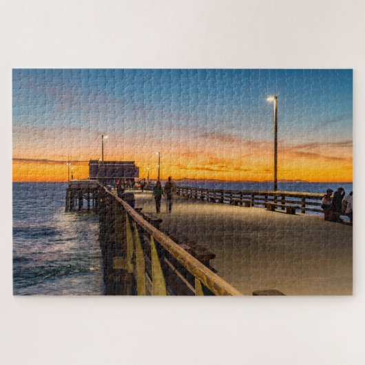 Evening Stroll op Balboa Pier Legpuzzel (Horizontaal)