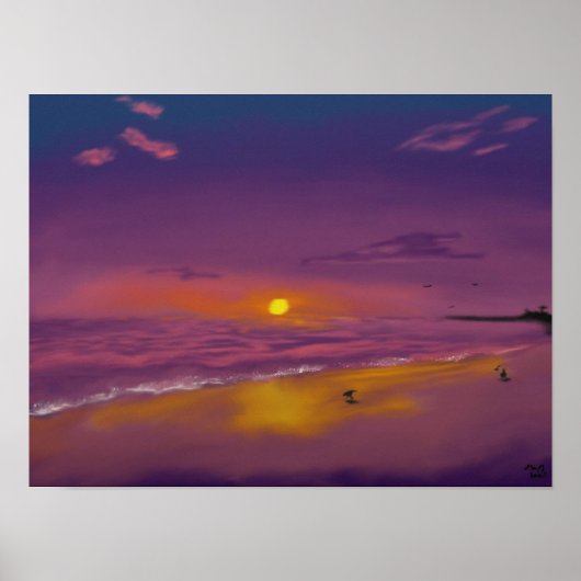 Evening Sunset (Alt-versie) Poster (Voorkant)