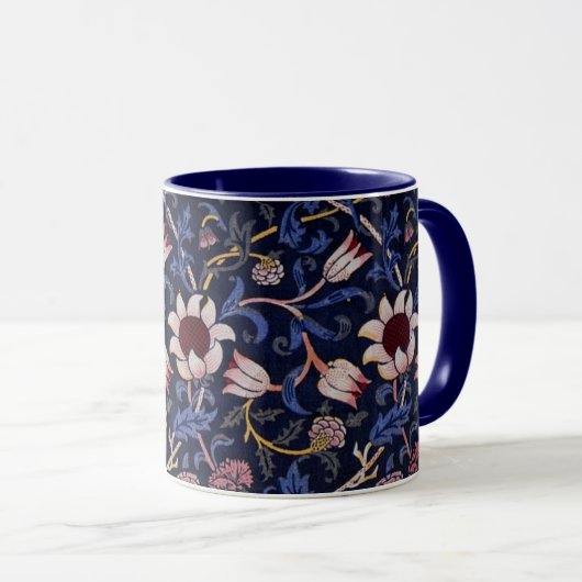 Evenlode, beroemd William Morris patroon, Mok (Voorkant rechts)