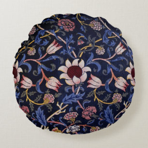 Evenlode, beroemd William Morris patroon, Rond Kussen