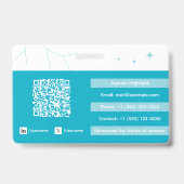 Event Badge Template (Arrière)