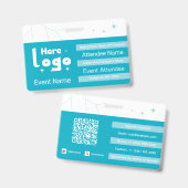 Event Badge Template (Avant & arrière)