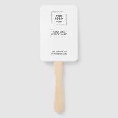 Event Branding | Auction Paddle Modern Logo Handwaaier (Achterkant)