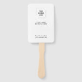 Event Branding | Auction Paddle Modern Logo Handwaaier (Voorkant)