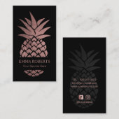 Event Catering Modern Roos Gold Pineappel Visitekaartje (Voorkant / Achterkant)