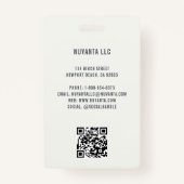 Event Conference Business Corporate Green ID Naam Badge (Achterkant)